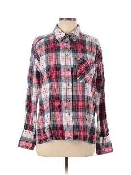 Topshop Long Sleeve Button-Down Shirt (view 1)