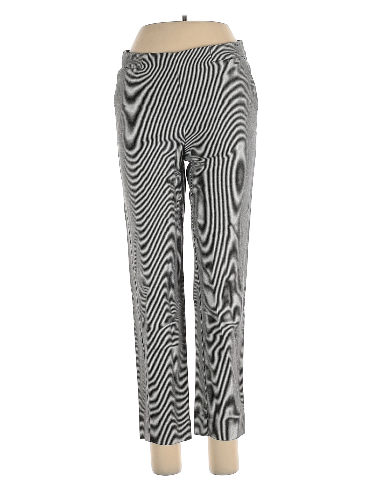 J.Jill Stripes Multi Color Gray Dress Pants Size 8 - 77% off | thredUP