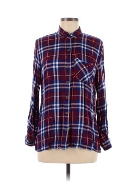 Charlotte Russe 3/4 Sleeve Button-Down Shirt (view 1)