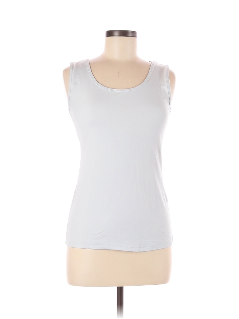 Chances R Solid White Active Tank Size M - 58% off | thredUP