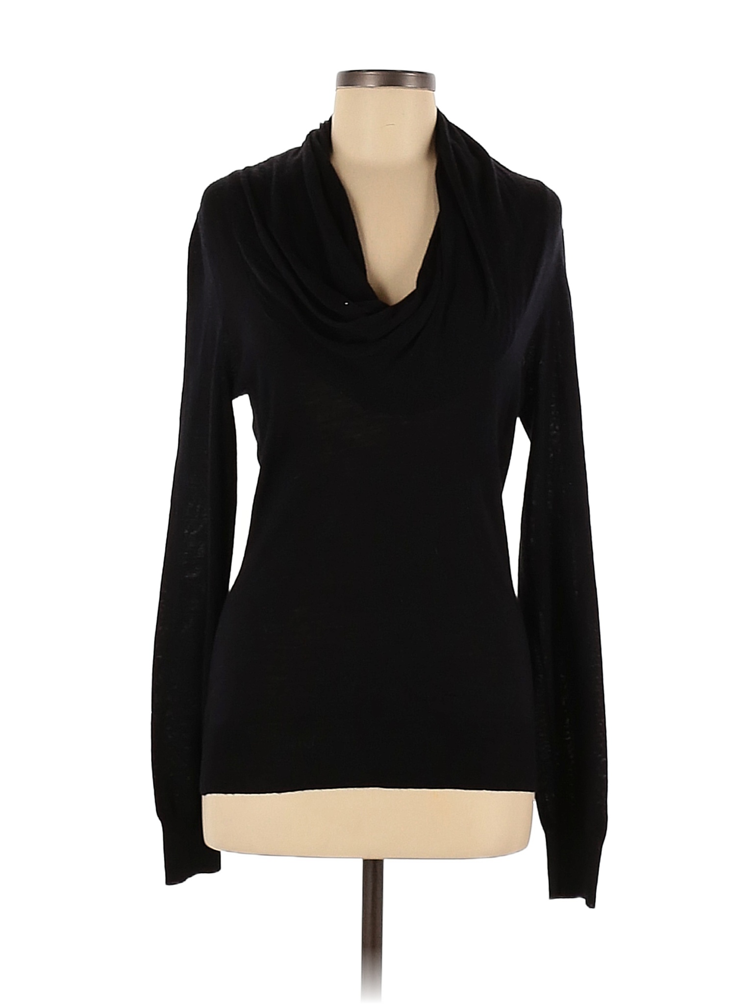 Calvin Klein Color Block Solid Black Pullover Sweater Size S 78 Off