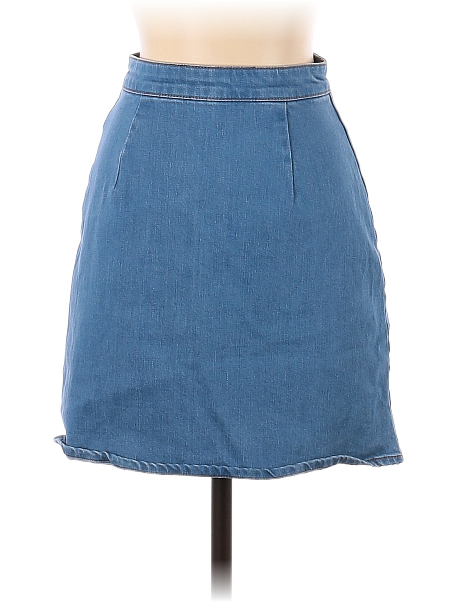 Asos Blue Denim Skirt Size 2 79 Off Thredup 8023