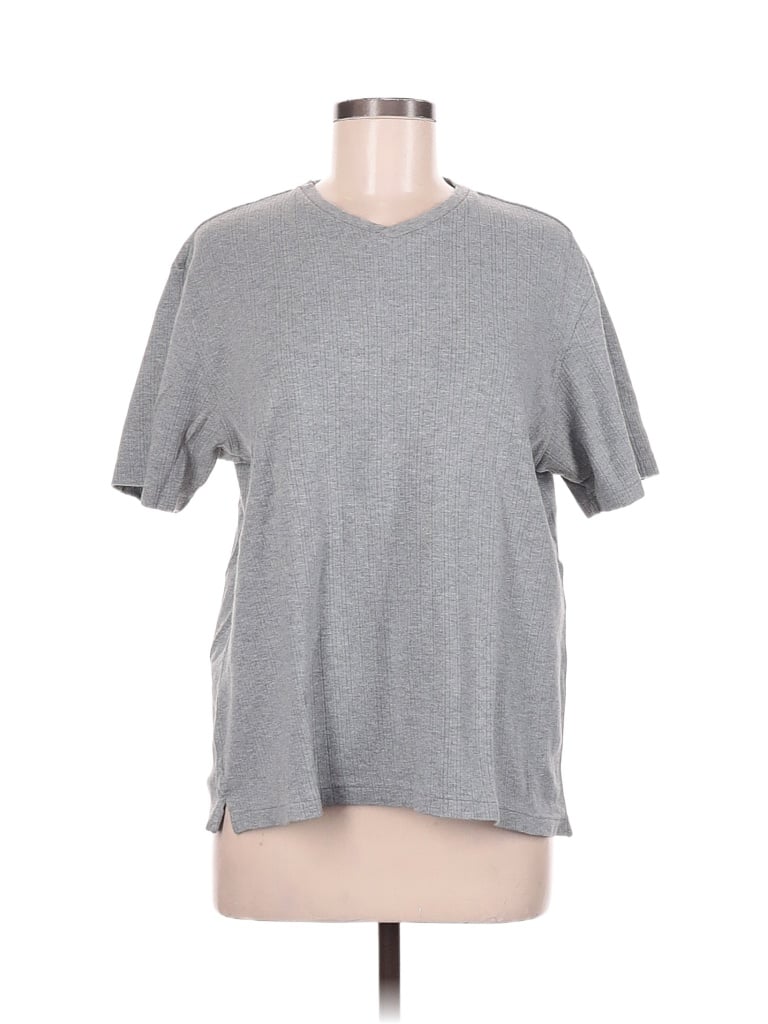 Pre-owned Alfani Short Sleeve T-shirt In Gray