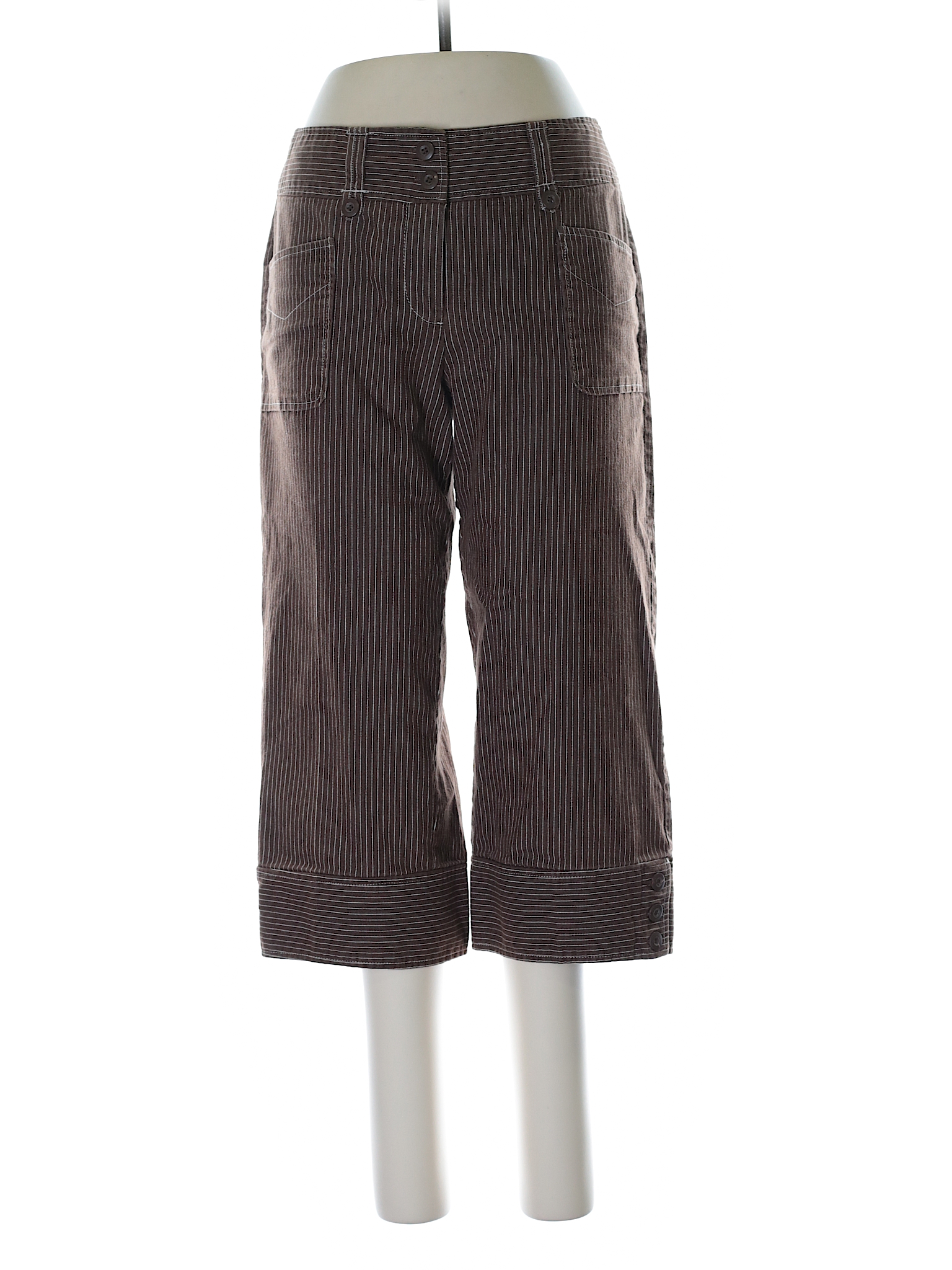 Robert Louis Stripes Brown Dress Pants Size 8 - 81% off | thredUP