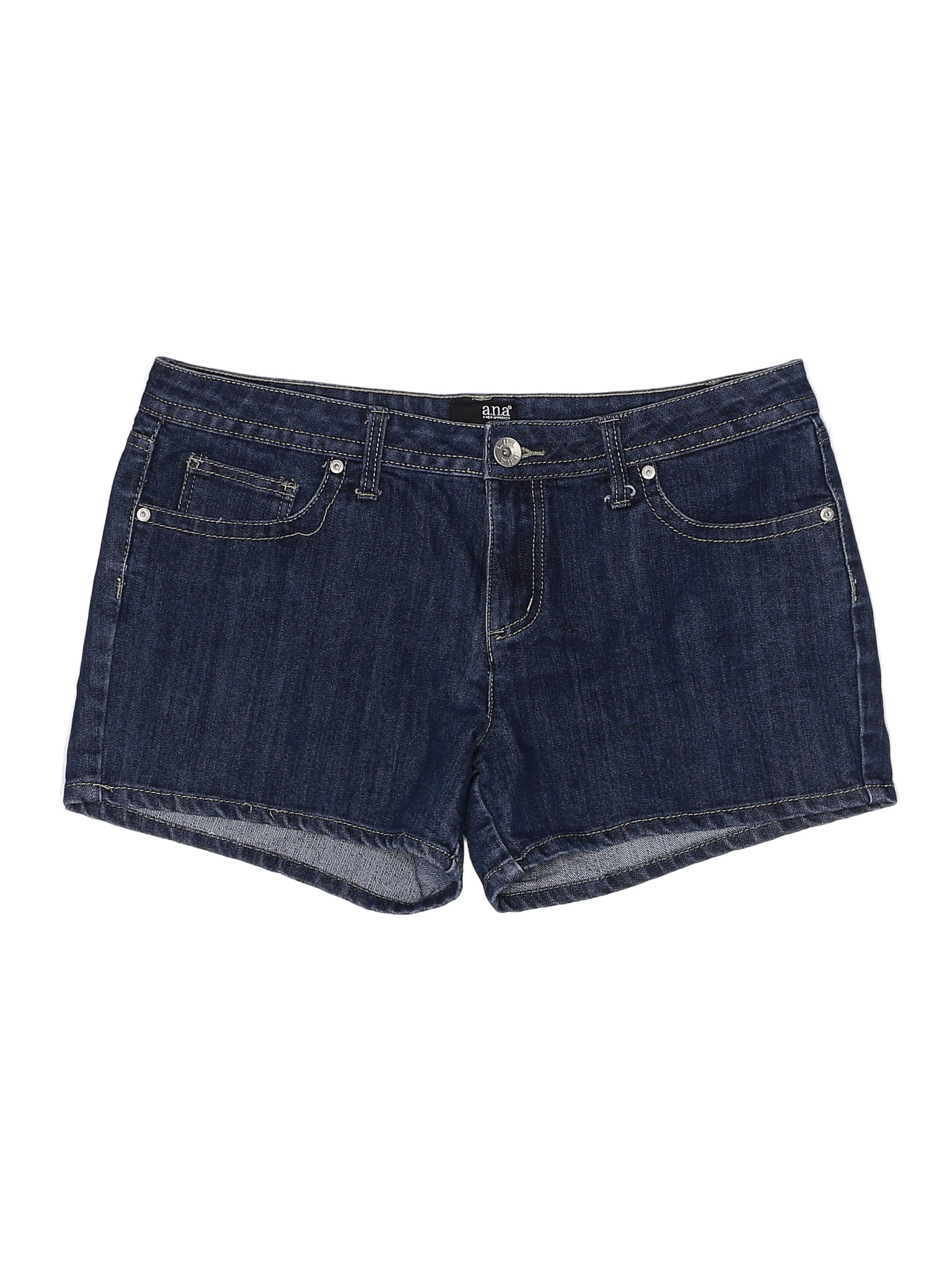 A N A A New Approach Solid Blue Denim Shorts Size 12 65 Off Thredup