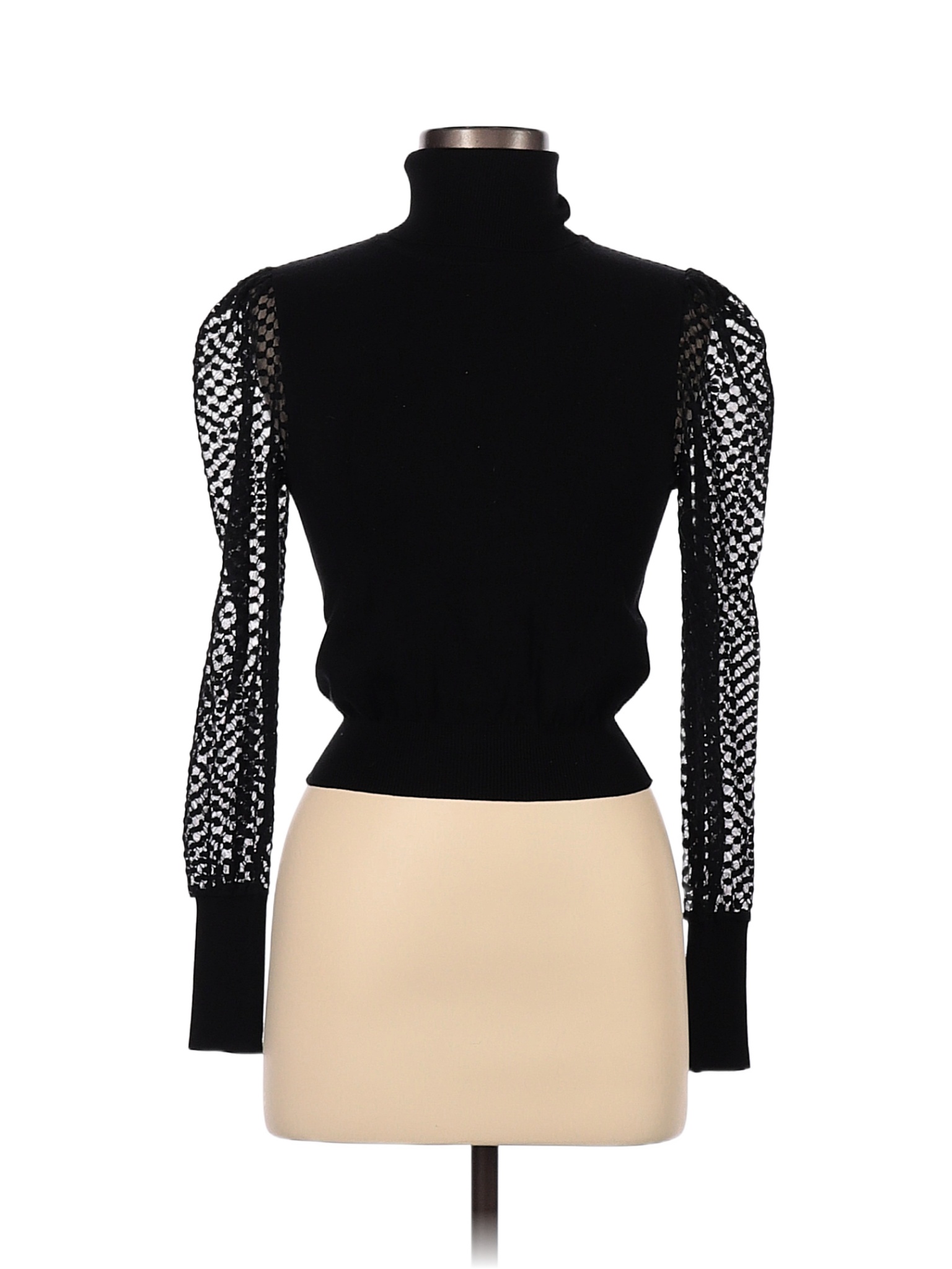 Zara Color Block Solid Black Turtleneck Sweater Size S - 58% off | thredUP