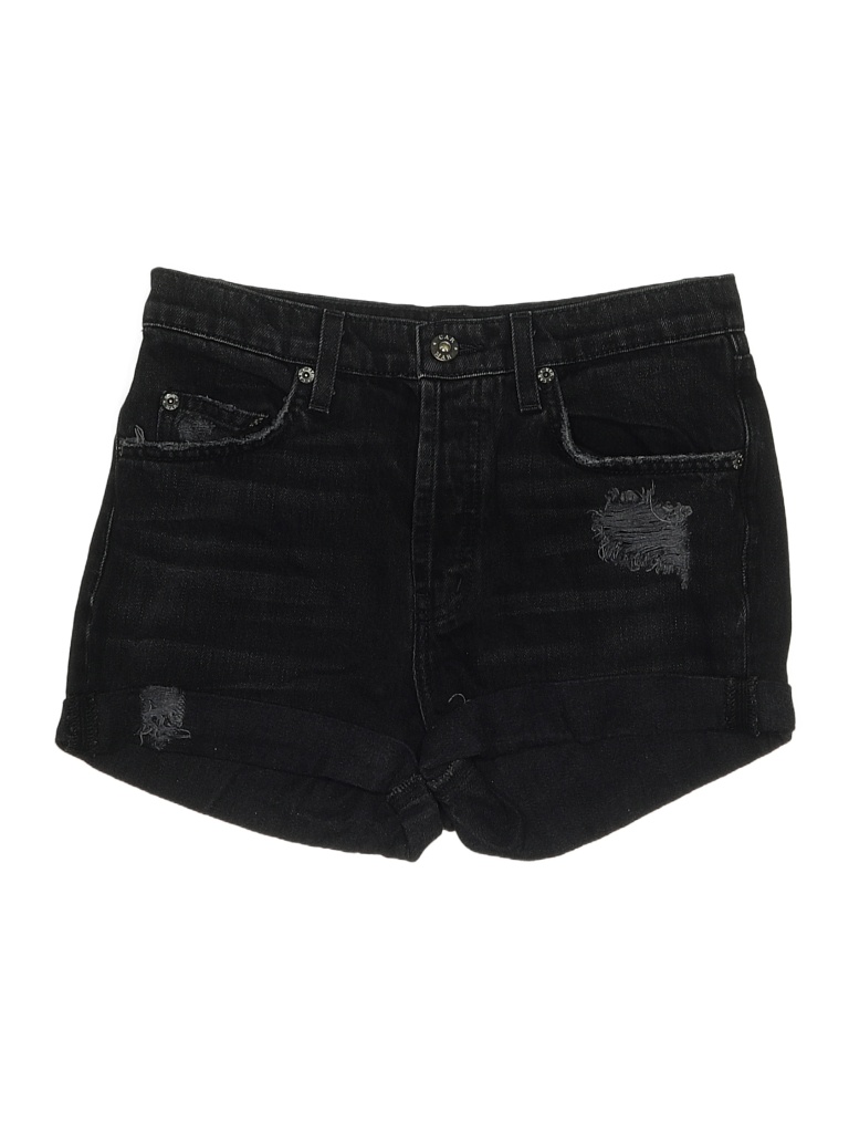 Carmar Solid Black Denim Shorts 24 Waist - photo 1