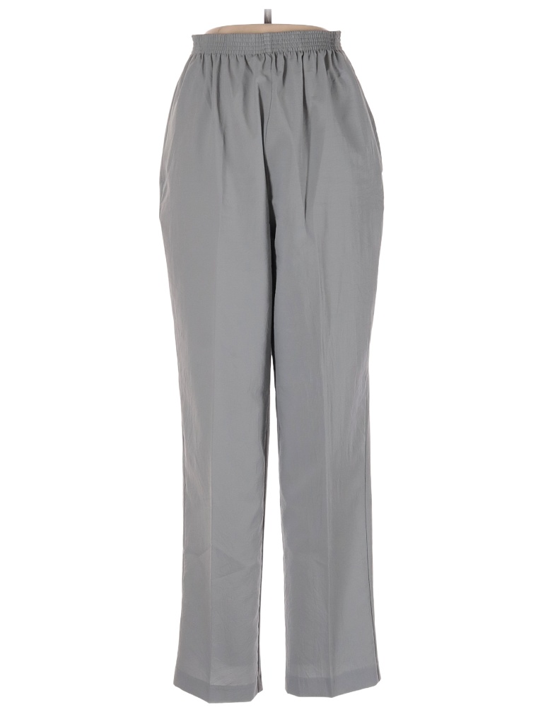 BonWorth 100% Polyester Solid Gray Casual Pants Size S - 48% off | thredUP