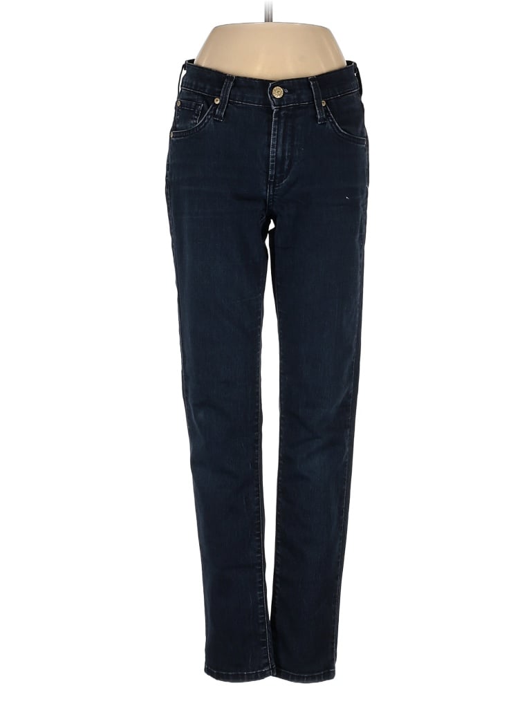 James Jeans Solid Blue Jeans 27 Waist - 93% off | ThredUp