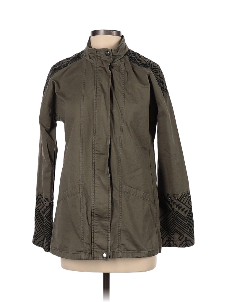 Blu Pepper 100 Cotton Solid Green Jacket Size S 65 off thredUP