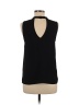 Aqua 100% Polyester Black Sleeveless Blouse Size S - photo 2