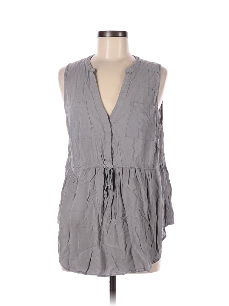 Haut Sans Manches Kische - Taille L - Couleur Beige/grise - Rayon - Occasion Très Bon état
