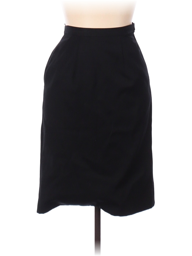 Pre-owned Giorgio Armani Wool Skirt In Black