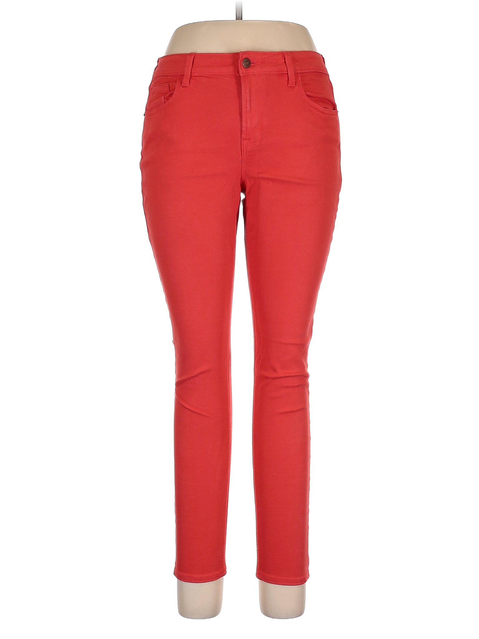 Old Navy Solid Red Pink Jeans Size 12 50 off thredUP