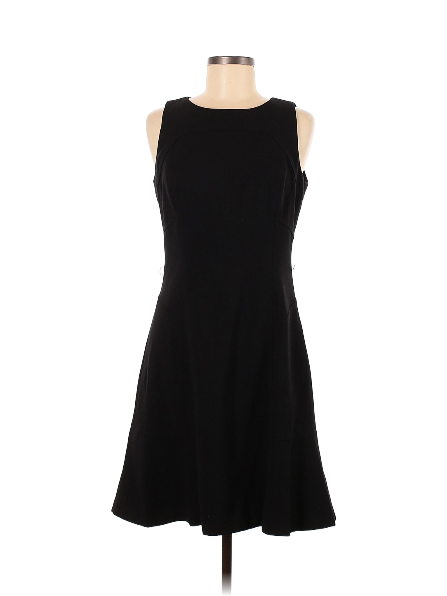 White House Black Market Solid Black Casual Dress Size 6 - 84% off ...