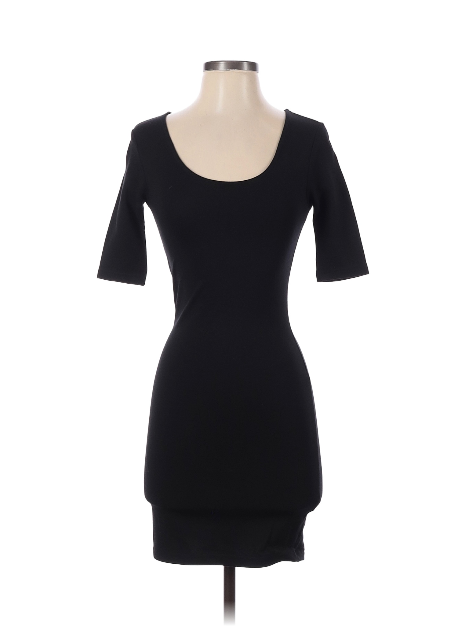 Topshop Solid Black Casual Dress Size 2 - 88% off | ThredUp