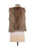 525 America 100% Rabbit Fur Brown Vest Size XS - photo 2