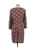H&M 100% Viscose Paisley Argyle Aztec Or Tribal Print Burgundy Red Casual Dress Size 10 - photo 2