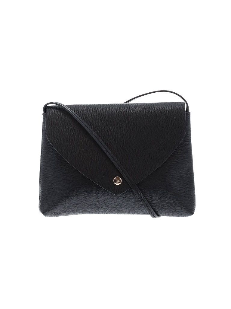 H&M 100 Polyurethane Solid Black Crossbody Bag One Size 51 off