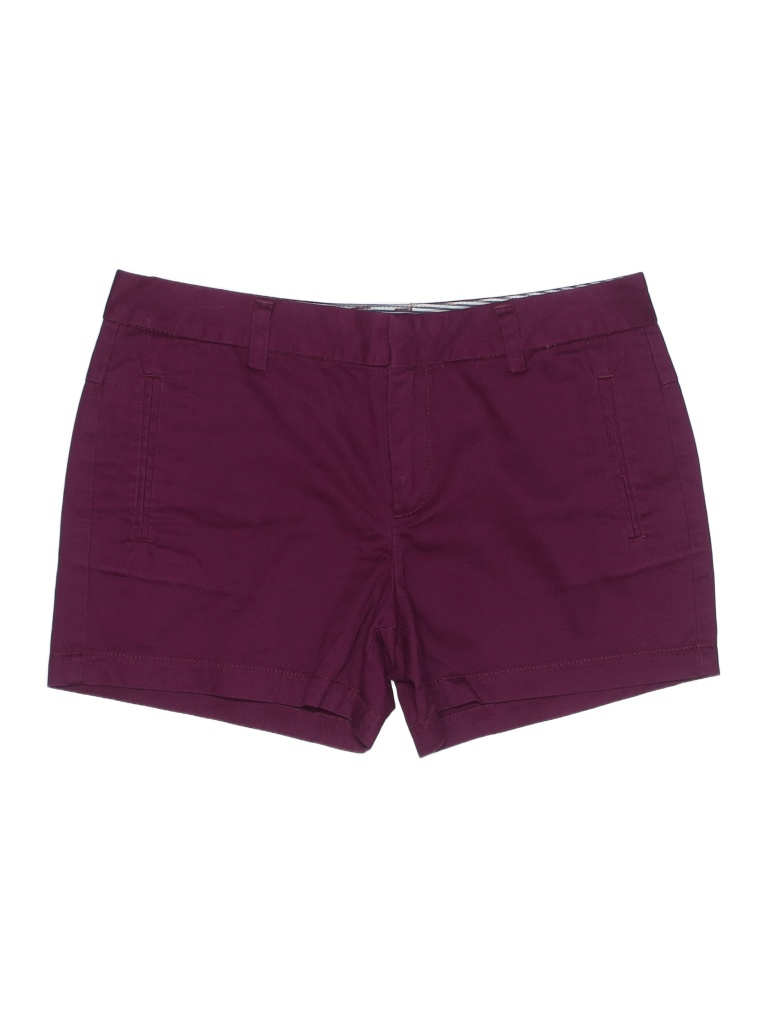 Jcpenney Solid Colored Burgundy Khaki Shorts Size 8 52 off thredUP