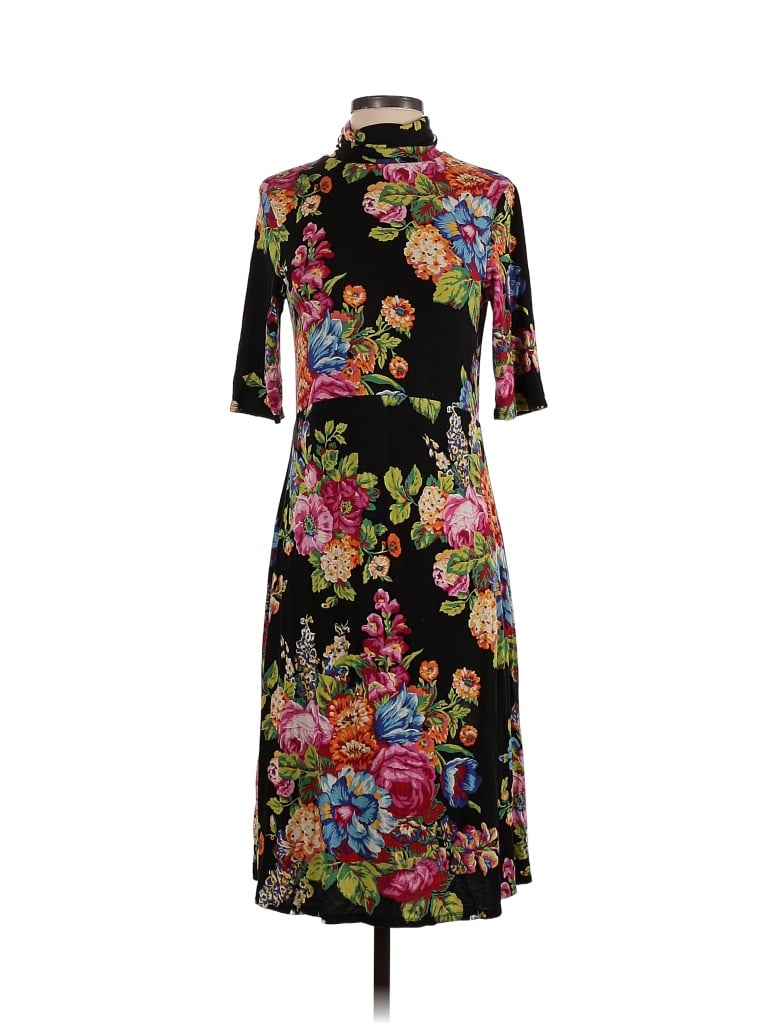 Anthropologie Floral Black Casual Dress Size S - 59% off | thredUP