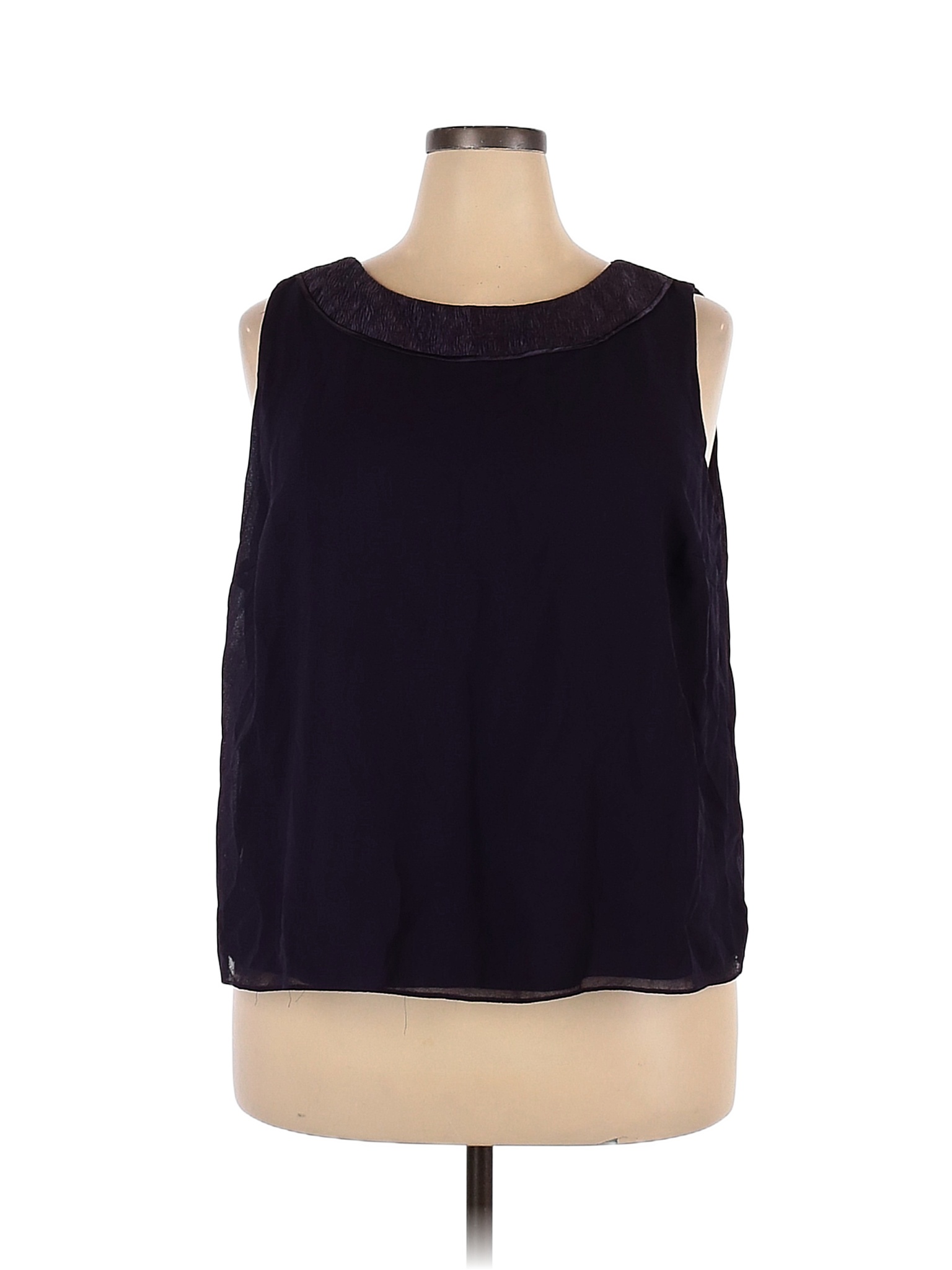 Midnight Velvet 100% Polyester Purple Sleeveless Blouse Size 20 (Plus ...