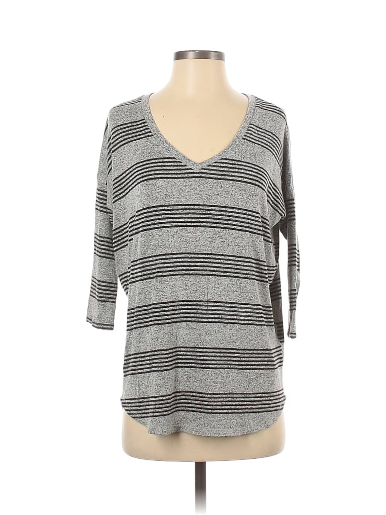 Pre-owned Market & Spruce Pullover Sweater In Gray