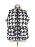 C established 1946 100% Polyester Houndstooth Black Vest Size 22 - 24 (Plus) - photo 1