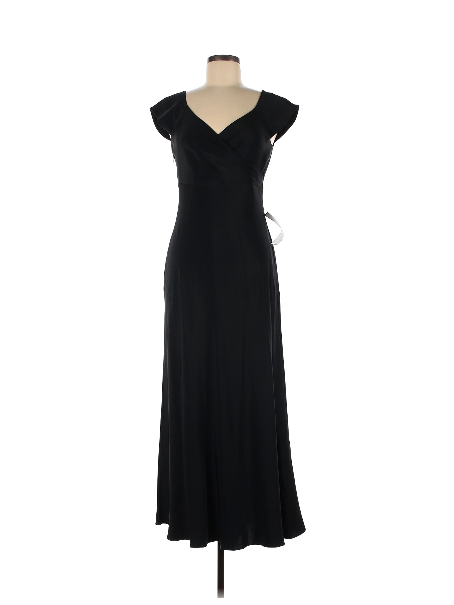 J.Crew 100 Silk Solid Black Cocktail Dress Size 8 (Petite) 73 off thredUP