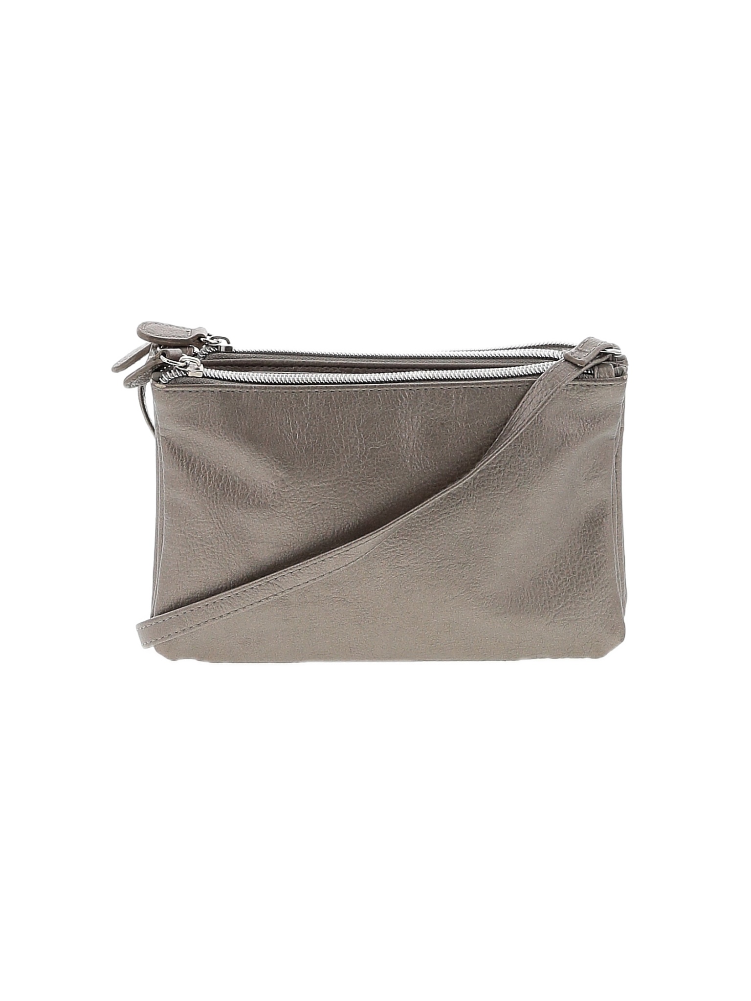 Kohl's 100 Pvc Solid Gray Crossbody Bag One Size 56 off thredUP