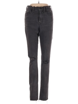 Madewell 9" Mid-Rise Skinny Jeans in Black Sea (view 1)