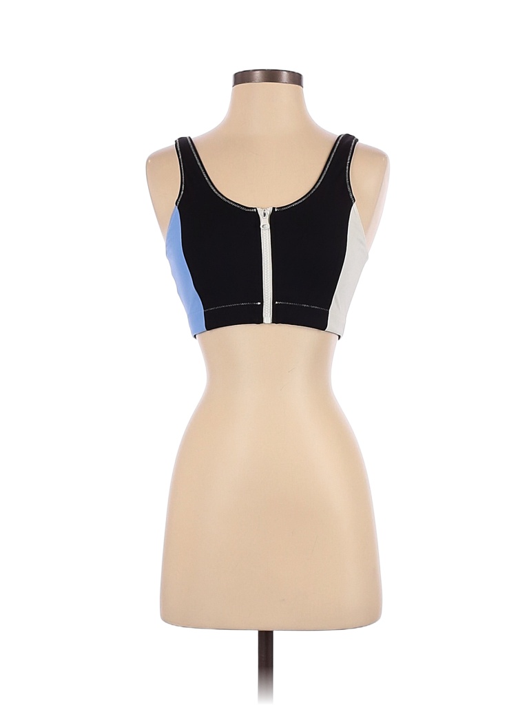 Bandier X Solid & Striped Color Block Black Sports Bra Size S 66 off