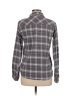 CG-L-CG Plaid Gray Green Long Sleeve Button-Down Shirt Size M - photo 2