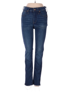 Madewell 9" Mid-Rise Skinny Jeans in Paloma Wash: Raw-Hem Edition (view 1)