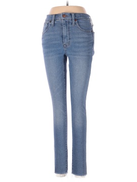 Madewell 10" High-Rise Skinny Jeans in Ainsworth Wash: Raw-Hem Edition (view 1)