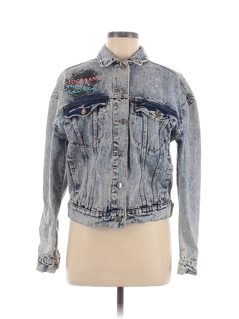 Ashley Vintage Charm 100 Cotton Blue Denim Jacket Size M 68 off