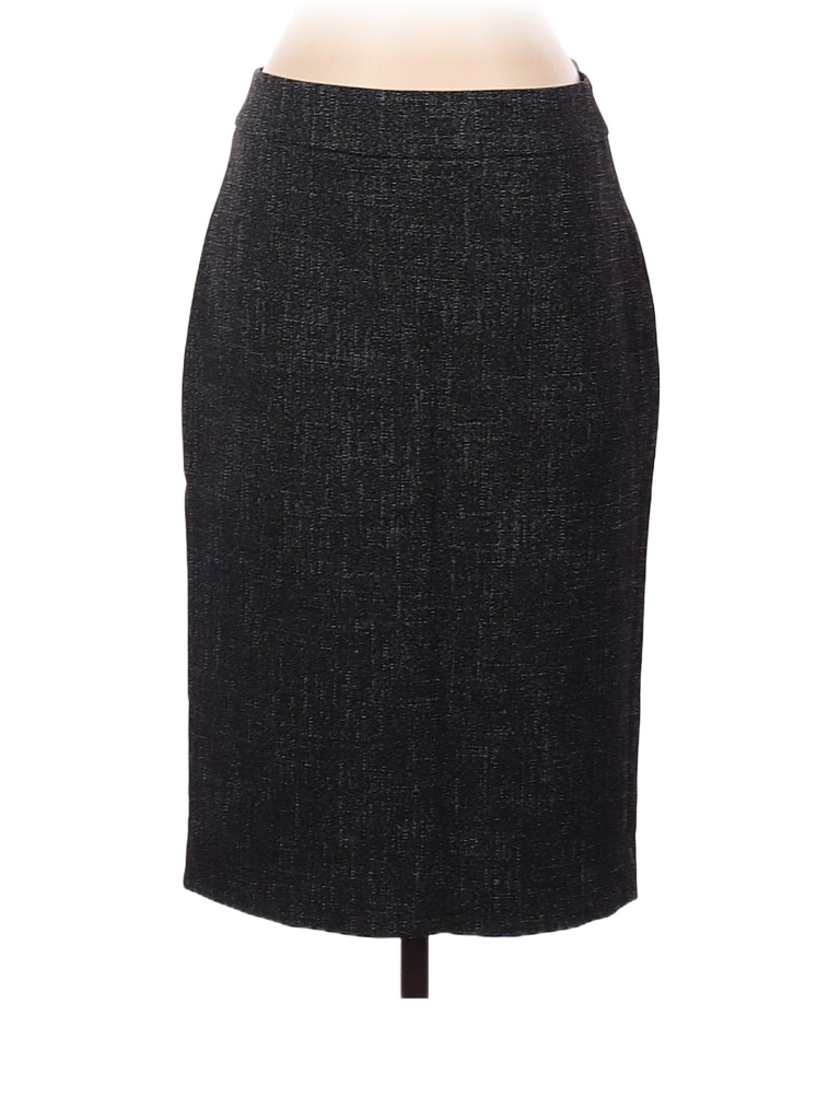 Ann Taylor Factory Tweed Black Gray Casual Skirt Size 0 - photo 1