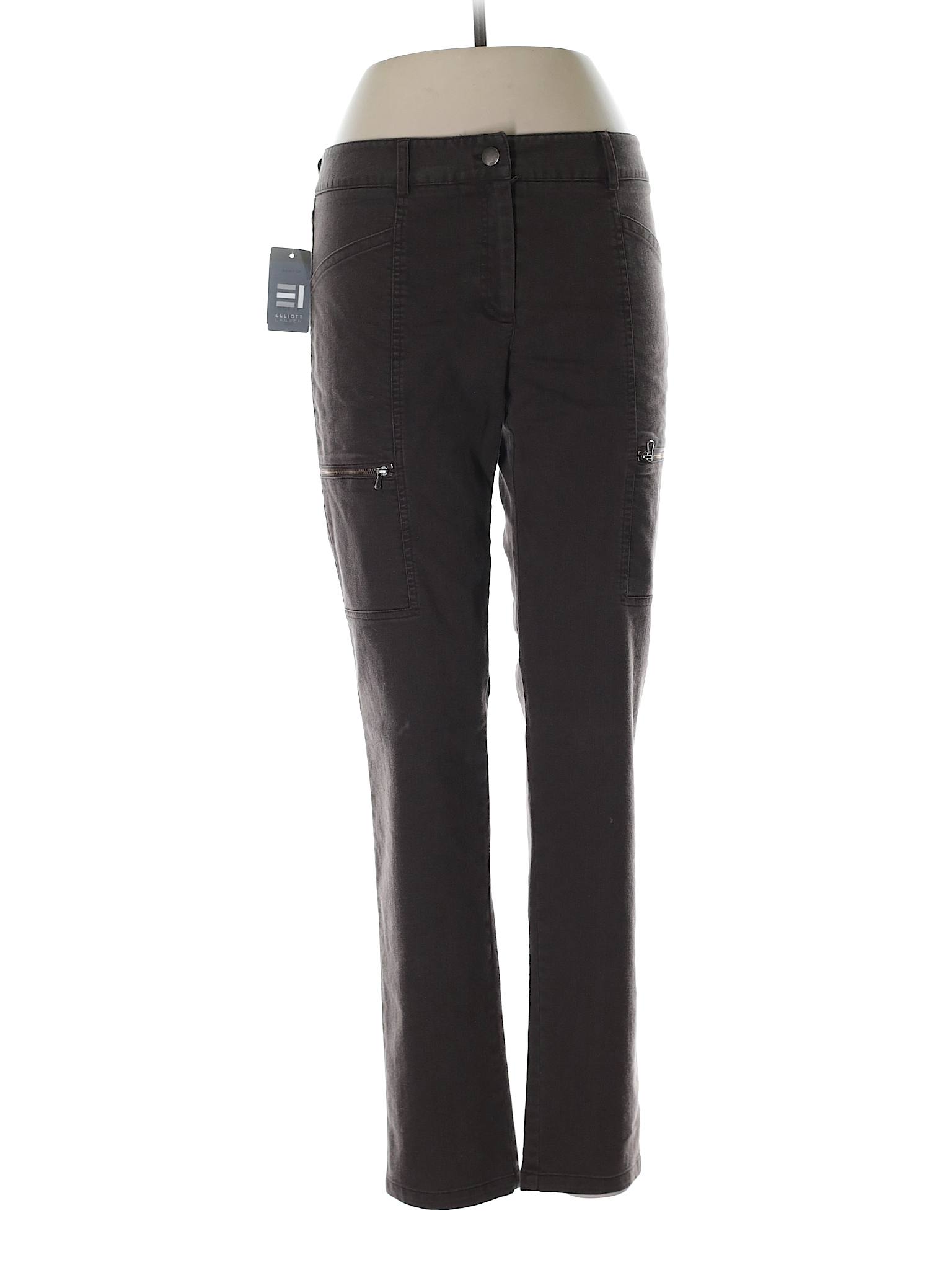 Elliott Lauren Solid Dark Green Jeans Size 6 - 92% off | thredUP
