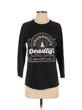 Doughnuts & Deadlifts Long Sleeve T-Shirt (view 1)