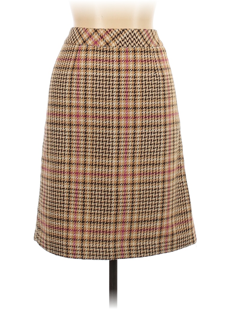 Chadwicks Plaid Multi Color Tan Formal Skirt Size 12 - 57% off | thredUP