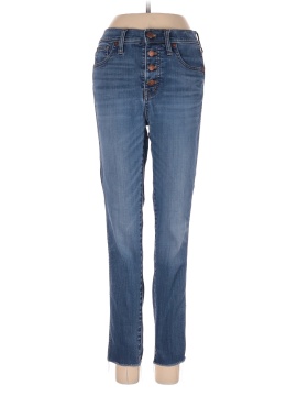 Madewell 10" High-Rise Skinny Crop Jeans: Button-Front TENCEL&trade; Denim Edition (view 1)