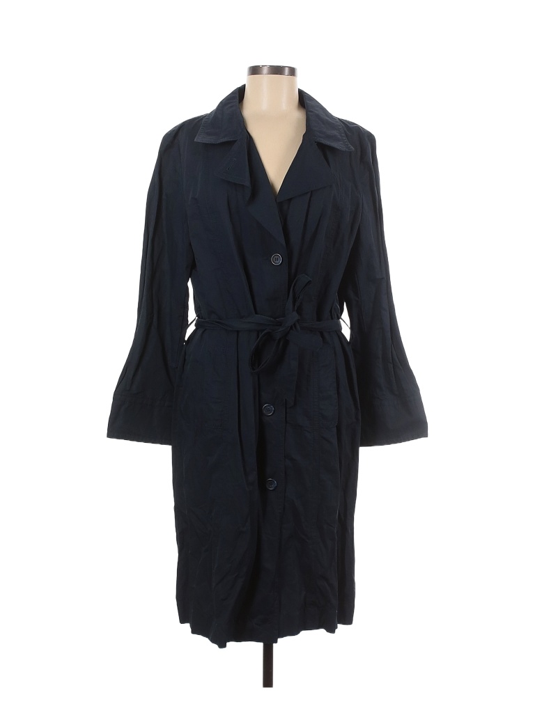 Navy Blue Trenchcoat | Size 14
