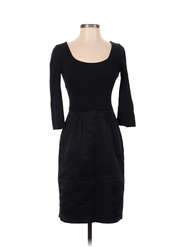 Philosophy di Alberta Ferretti Solid Black Casual Dress Size 2 - 93% ...