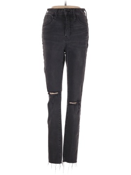 Madewell Curvy High-Rise Skinny Jeans in Black Sea (view 1)