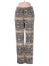DG^2 by Diane Gilman Animal Print Chevron-herringbone Gold Jeans Size 2 (petite) - photo 1