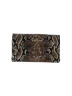 Ann Taylor 100% Leather Animal Print Snake Print Tan Leather Clutch One Size - photo 2