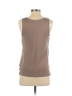 Express 100% Polyester Brown Sleeveless Blouse Size S - photo 2