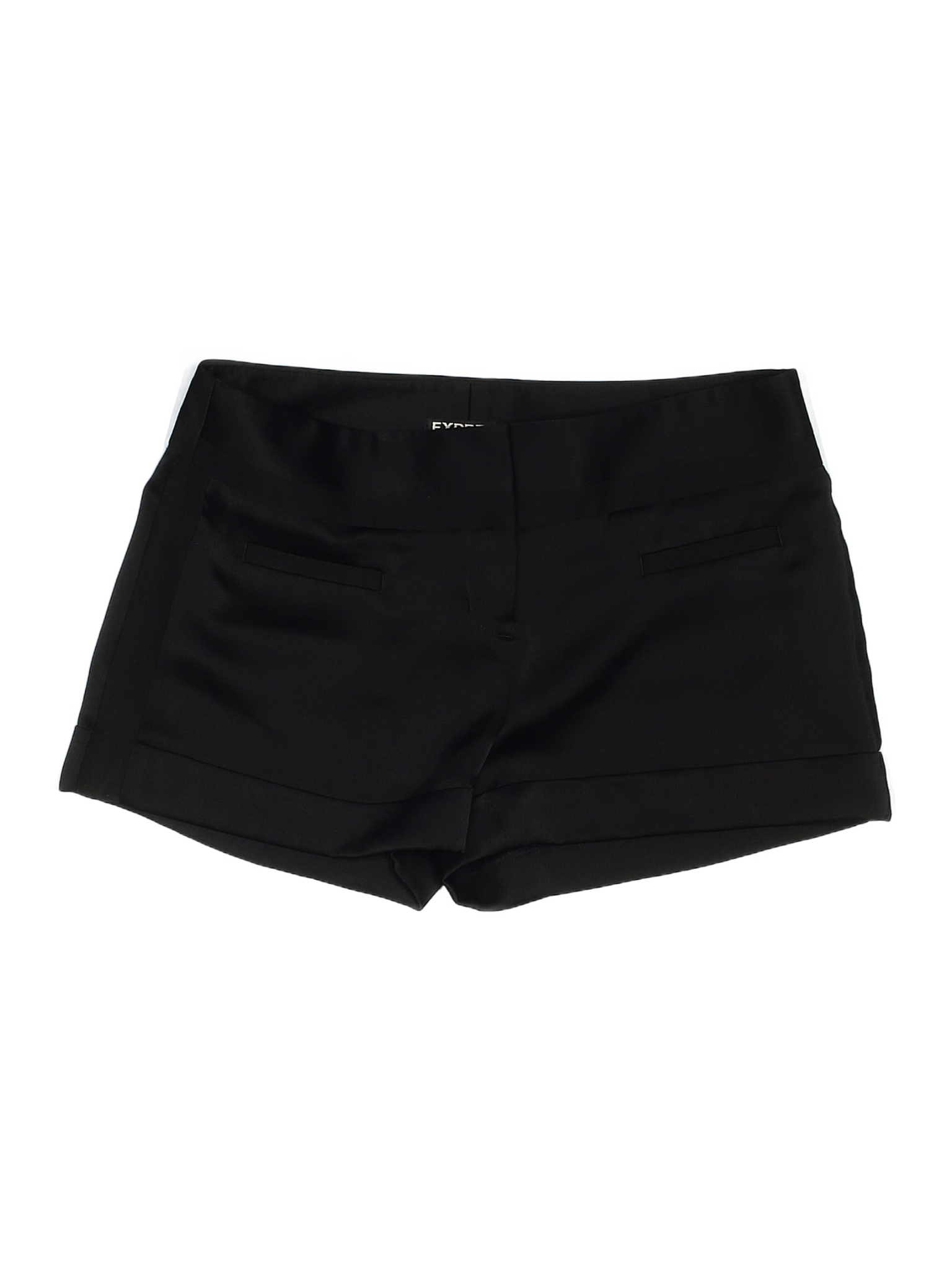 Express 100% Polyester Solid Black Dressy Shorts Size 00 - 73% off ...