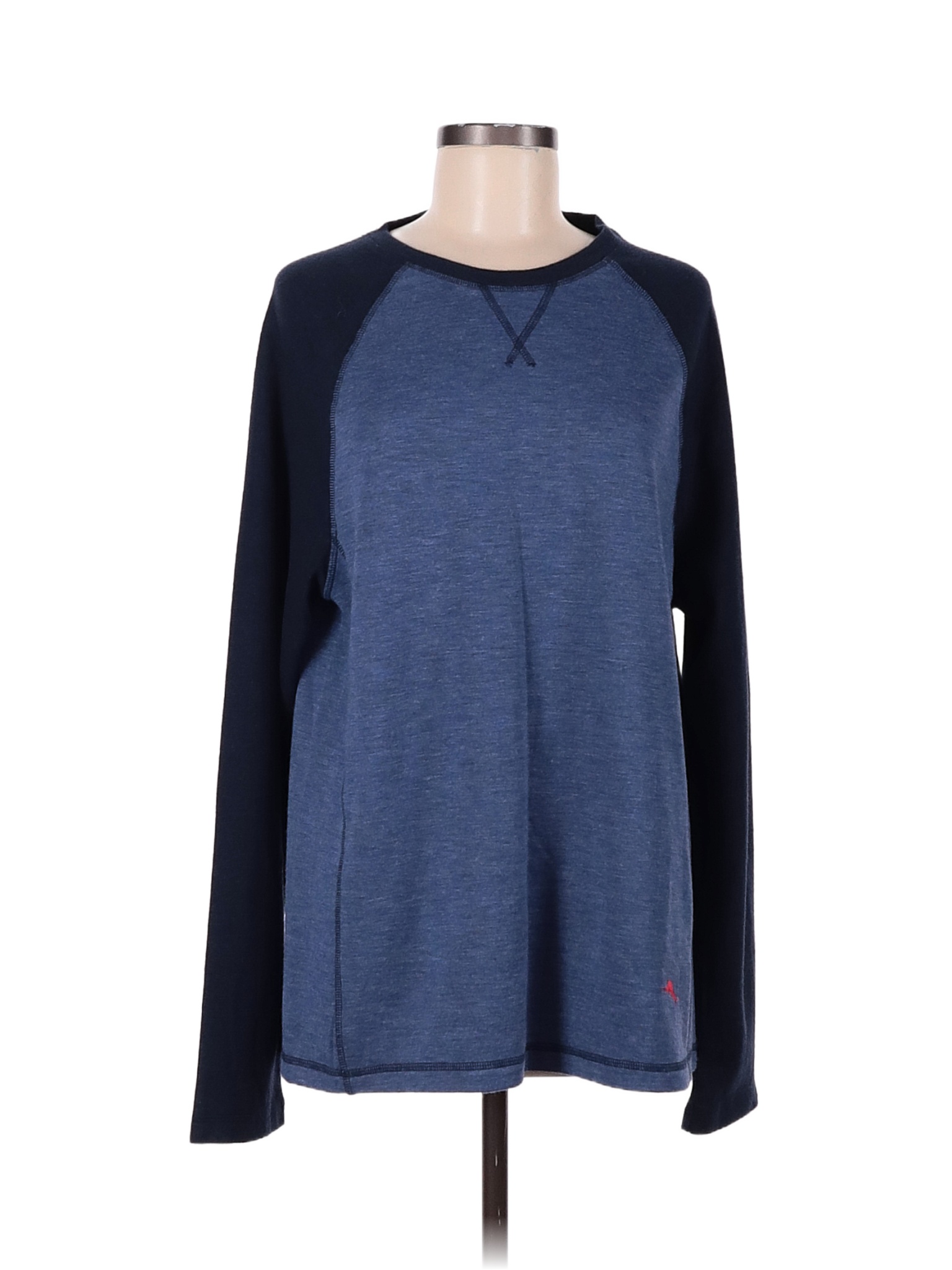 Tommy Bahama Color Block Marled Blue Sweatshirt Size M - 69% off | thredUP