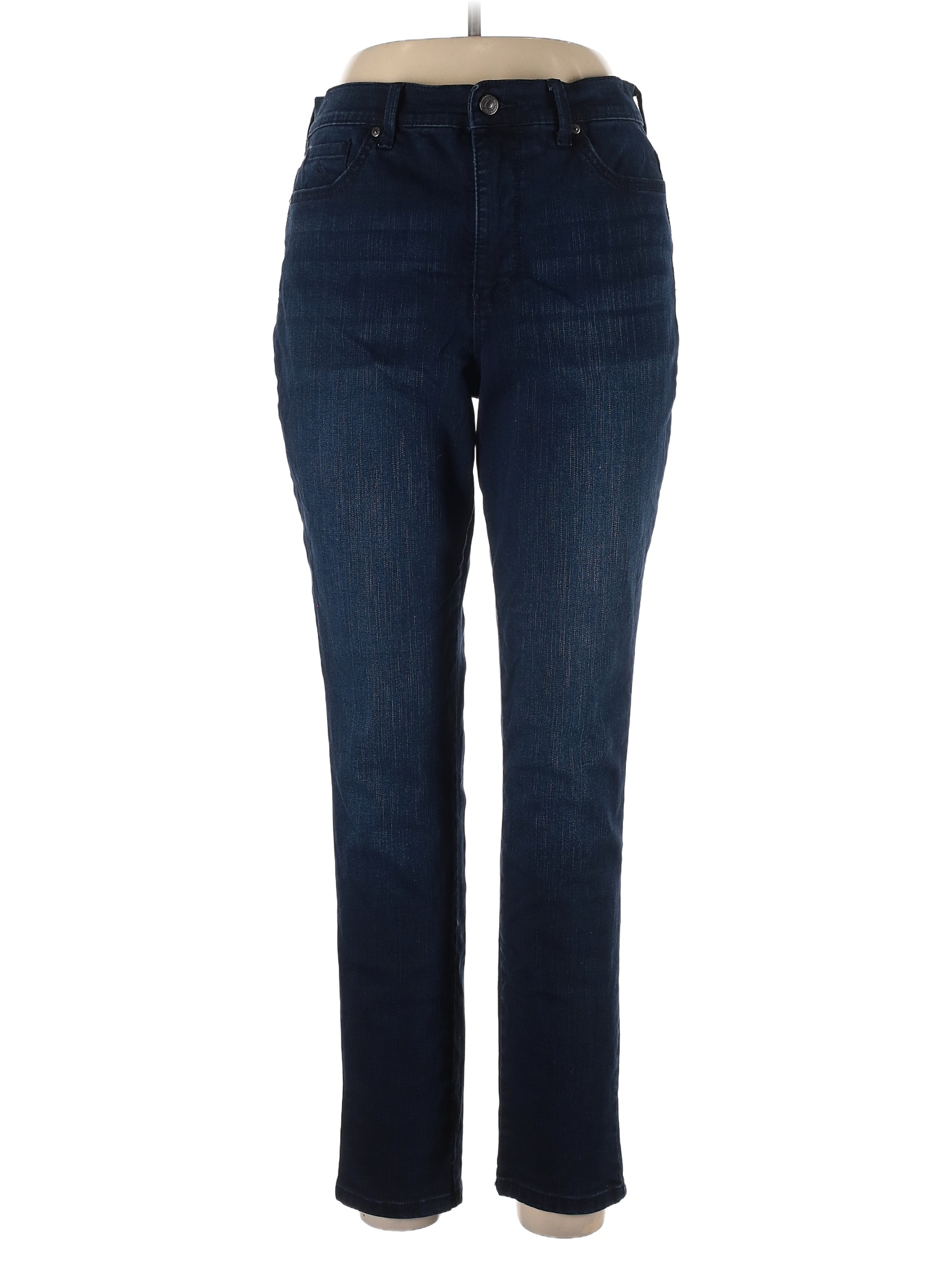 Gloria Vanderbilt Solid Blue Jeans Size 12 66 off thredUP